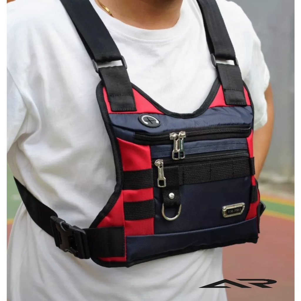 Chestbag Tactical Sporty Outdoor POLO AMSTAR Slingbag Series USS One Tas Selempang Dada Pria