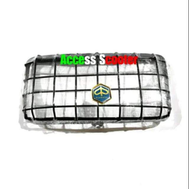 Grill Jaring Ring Lampu Depan Reflektor Vespa Excel Besi Hitam Lokalan