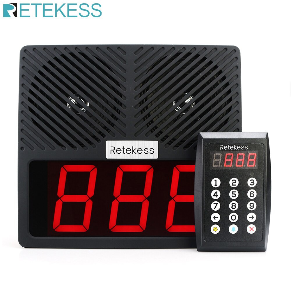 Jual Panggilan suara buat antrian di restoran cafe bar klinik kantor toko bengkel bank rumah sakit Intelligent Call System Retekess TD101 Indonesia|Shopee Indonesia