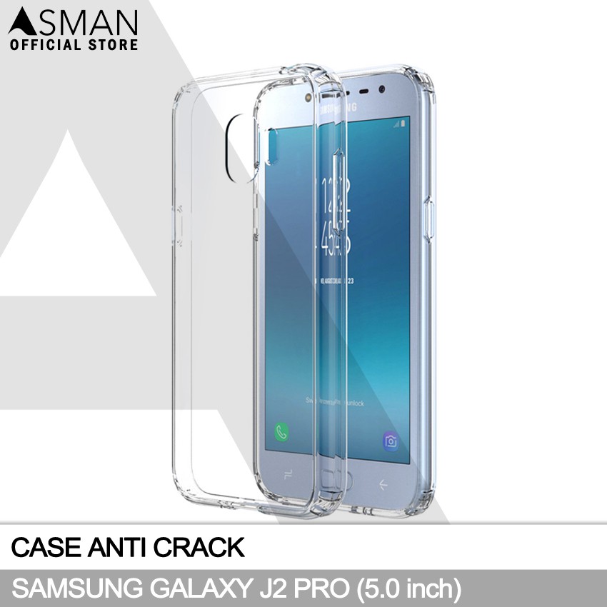 Anti Crack Samsung Galaxy J2 Pro (5.0&quot;) | Soft Case Anti Bentur - Clear