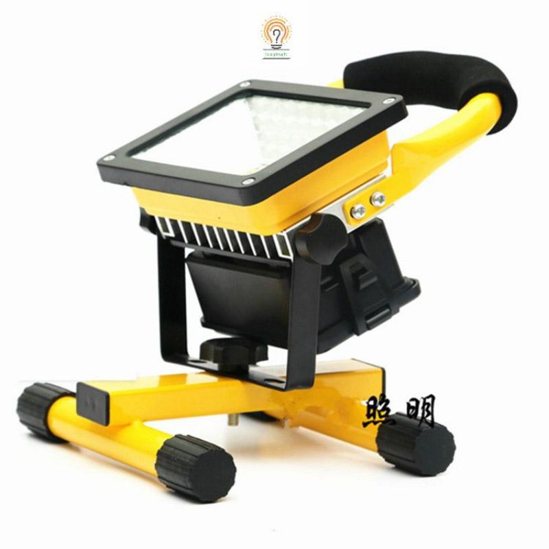 Lampu Flood Light Emergency Portable Recharge/ Kap Sorot Darurat RGB 30 Watt