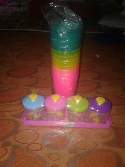 Hot Item (12) Gelas Plastik Kh Warna Warni