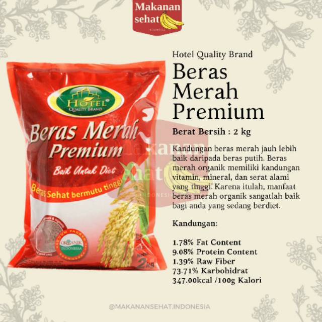 

Hotel Beras Merah Premium 2 kg