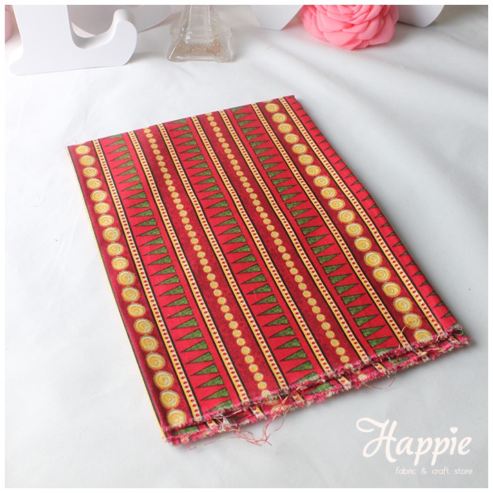 [R621] Christmas Pattern Fabric, kain katun natal, kain motif natal, kain DIY, kerajinan tangan