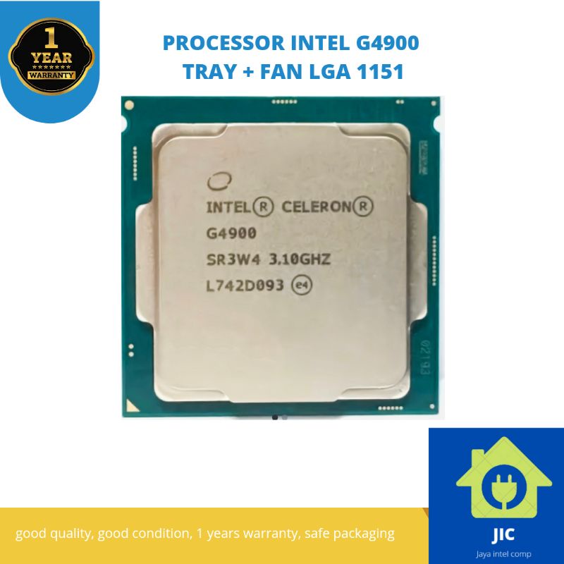 PROCESSOR INTEL G4900 TRAY + FAN LGA 1151