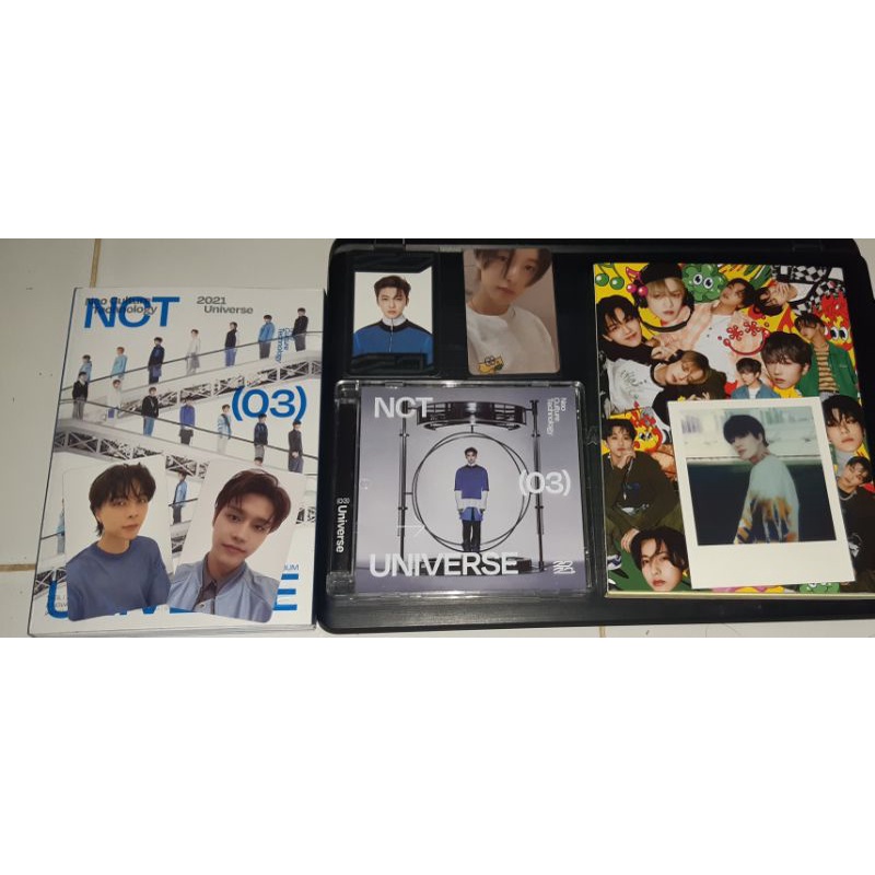 album only hot sauce boring, universe, jewel case jaemin, uc jaemin, cafe renjun, pc universe johnny