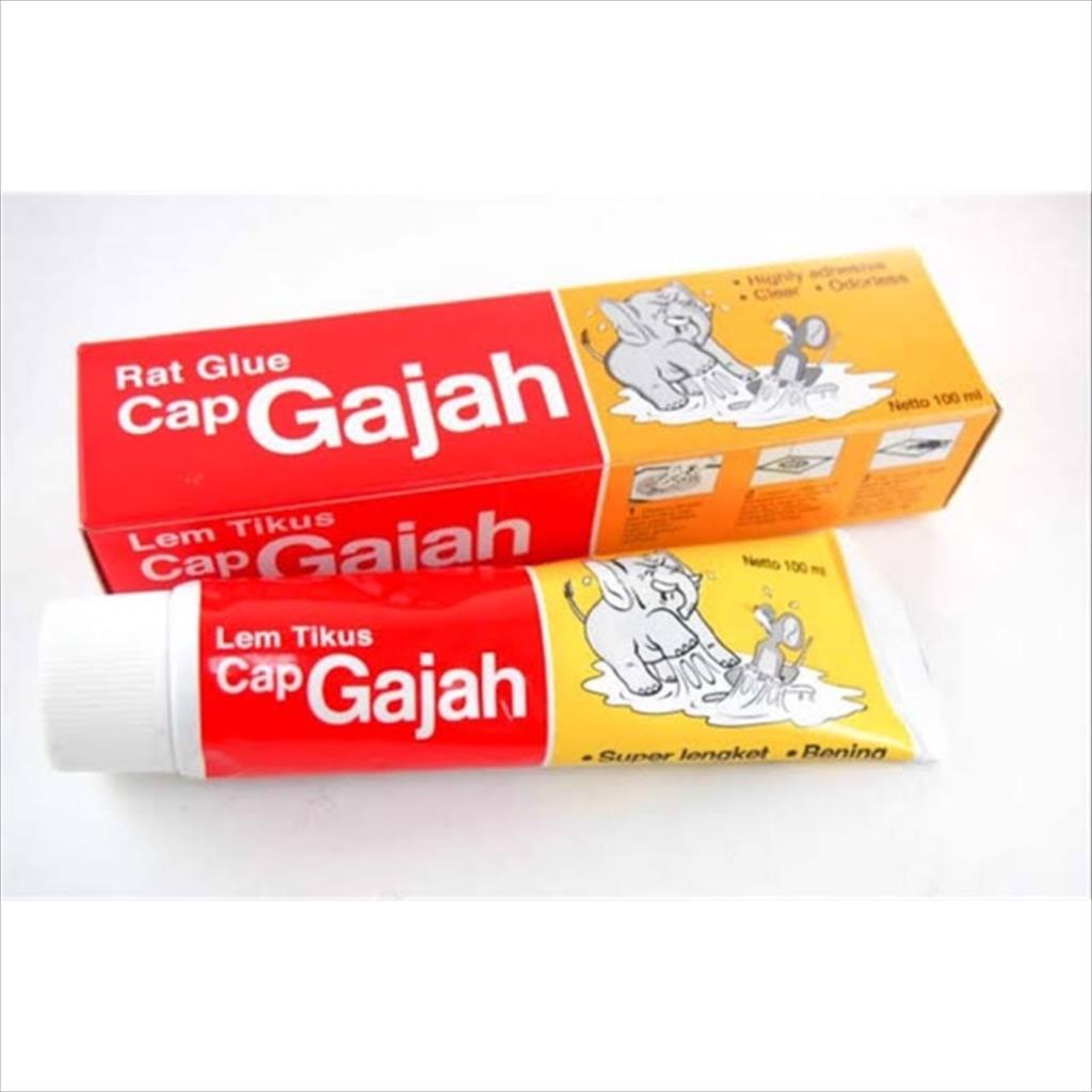 Lem Tikus Cap Gajah Tube - Lem Tikus Odol 100 ML 100ML Original