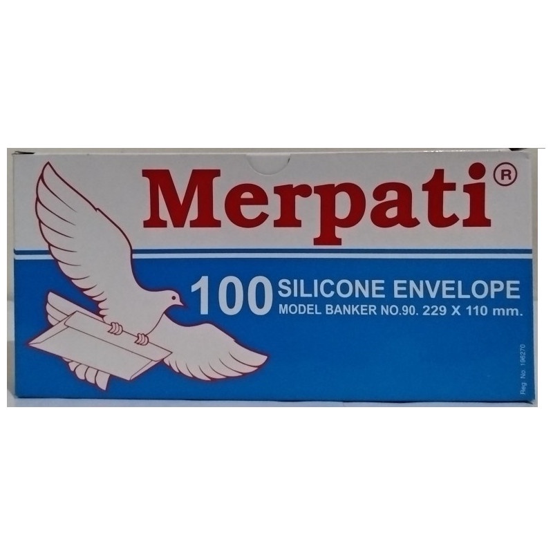 

Amplop putih Merpati Silicone Besar No. 90 No 90 110mm x 229mm
