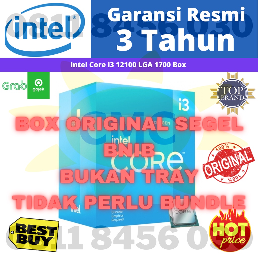 Processor Intel Core i3 12100 3.30 GHz Socket 1700 Box