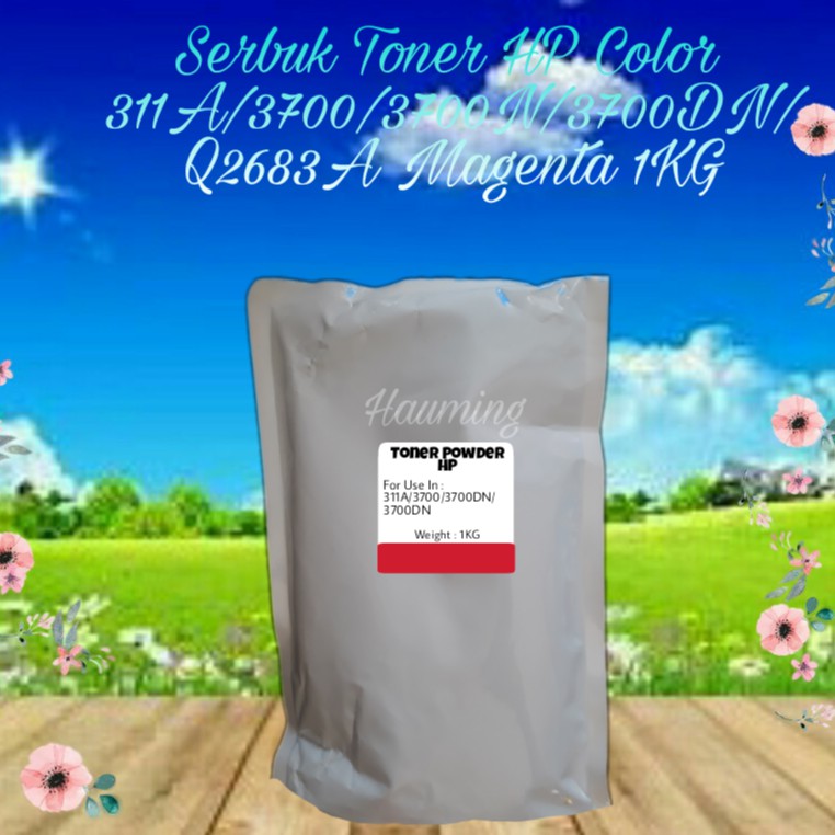 Serbuk Toner Refill Powder Bubuk HP 311A 3700 3700n 3700dn 3700dtn 3700tn Q2683A Magenta 1kg