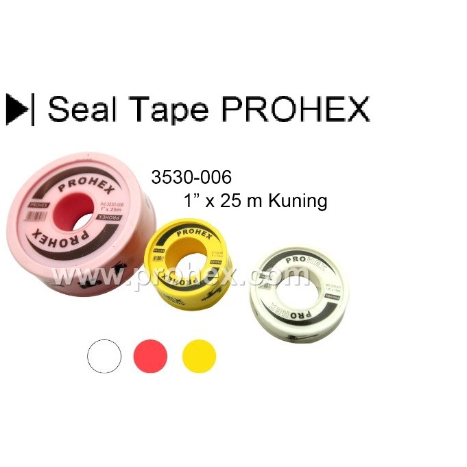 

Seal Tape 1" x 25 m kuning 3530-006