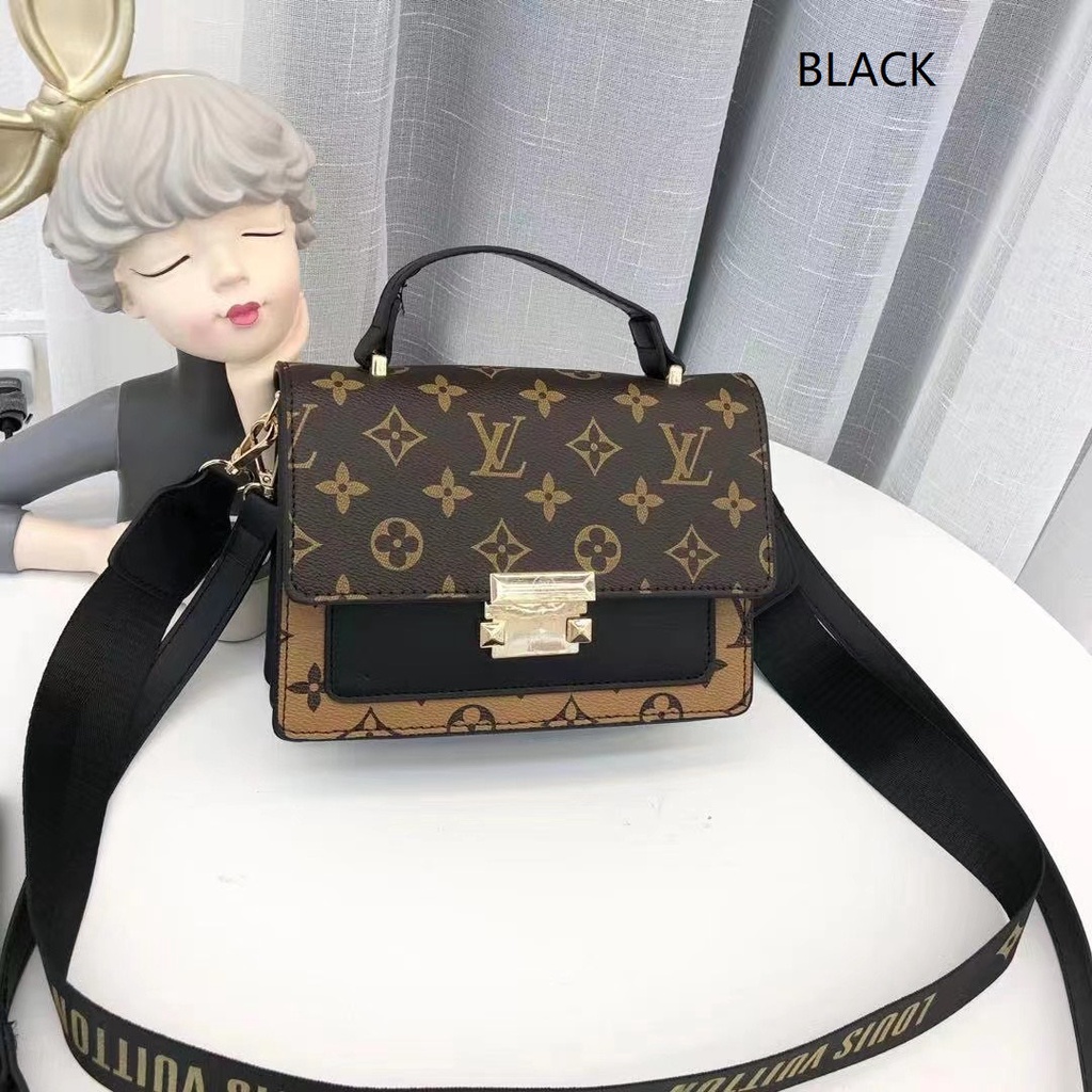 BJ66646 - BEIGE/BLACK/BROWN/COFFEE - TAS SLEMPANG WANITA FASHION IMPORT MODIS ELEGAN TERMURAH TERLARIS TERBARU BAGSTORE JAKARTA TAS BATAM ZC6646