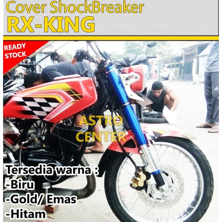 Asc 95 Cover Shockbreaker Rx King I Shock Depan Biru Gold Hitam Model Shopee Indonesia