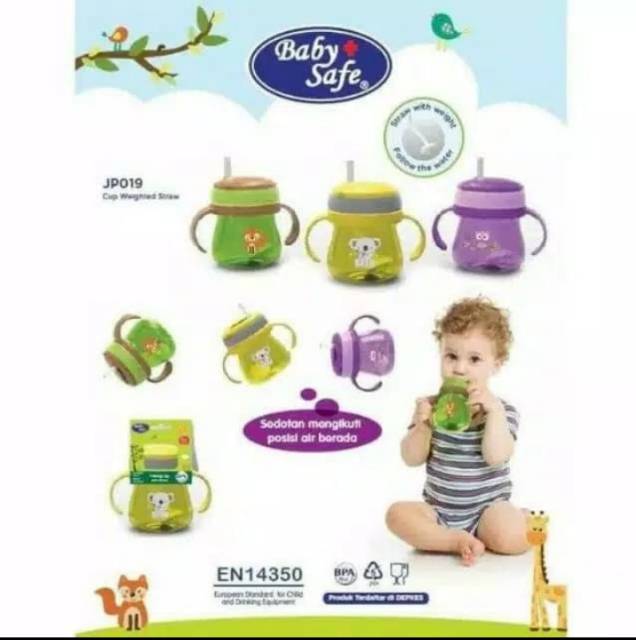 Botol minum sedotan baby safe / botol susu sedotan / botol baby safe with straw