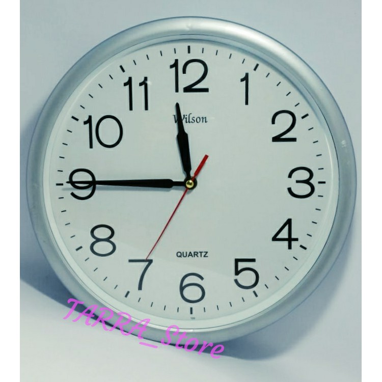 STOCK TERBATAS JAM DINDING STANDARD MURAH BAGUS DIAMETER BESAR
