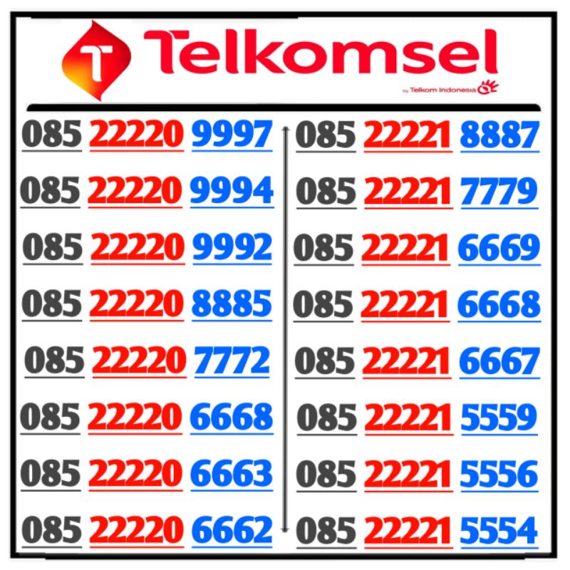 Nomor Cantik as nomor cantik simpati nomor cantik telkomsel rapi