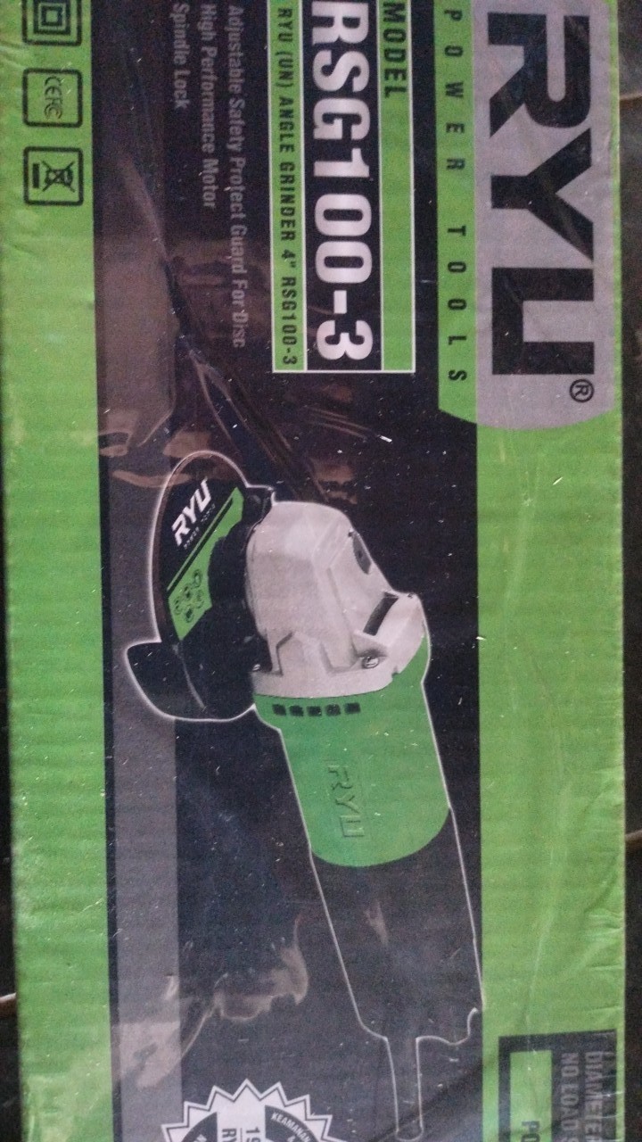 Ryu Grinder Mesin Gurinda Gerinda Tangan Listrik Rsg 100-3 4 Free 1 Set Carbon Brush