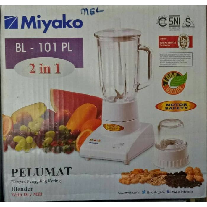 Blender Miyako 2in1 Plastik BL 101 PL
