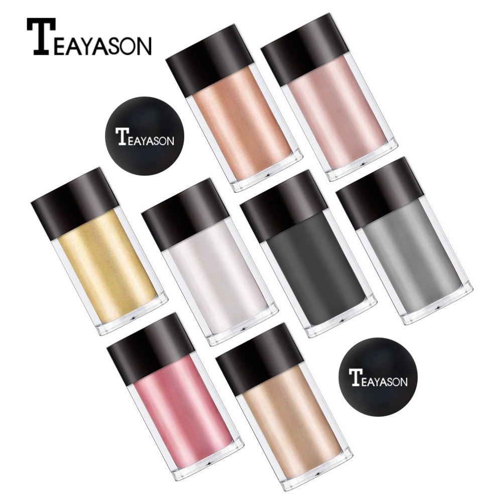 TEAYASON Eyeshadow Glitter 8 Warna Eye Shadow High Shine TD008