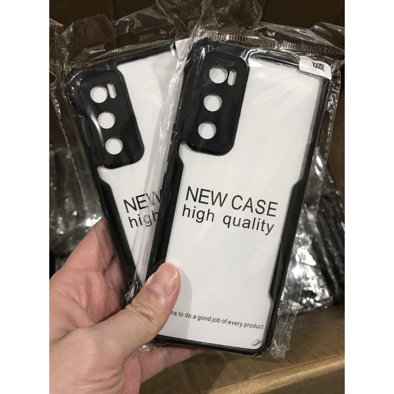 Spigen Fusion TPU Premium Casing Soft Case Bening Bahan Akrilik Vivo V20 SE | v20se