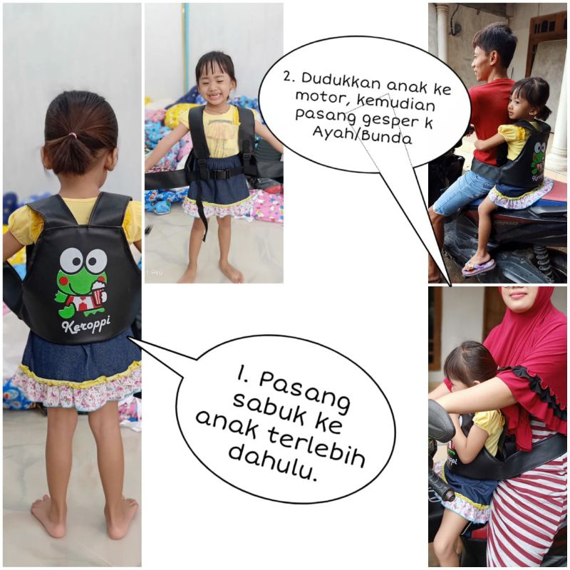 Sabuk Bonceng Anak/ Sabuk pengaman anak/ Sabuk bonceng anak motor murah