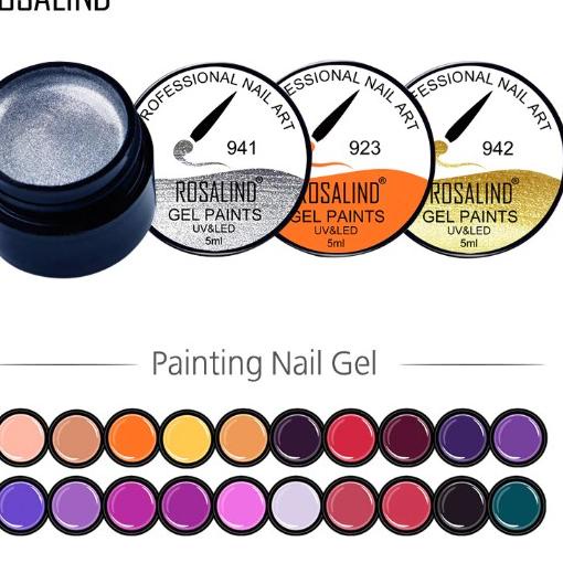 

[25] ROSALIND GEL Paint/rosalin gel paints /uv gel painting 5ml supplier nailart nailstrore.id 40BQJI