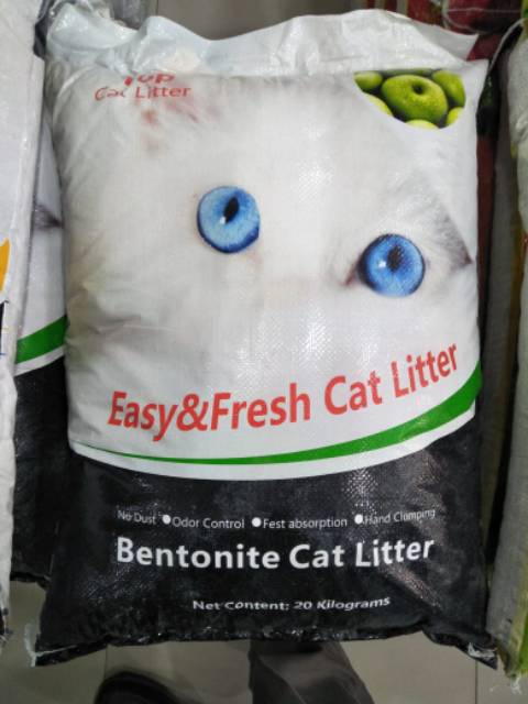 TERMURAH PASIR KUCING GUMPAL WANGI BENTONITE TOP CAT LITTER 1 KG