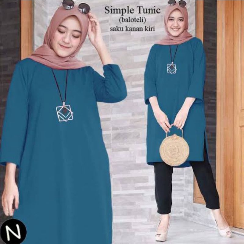 baju wanita simpl tunik jumbo