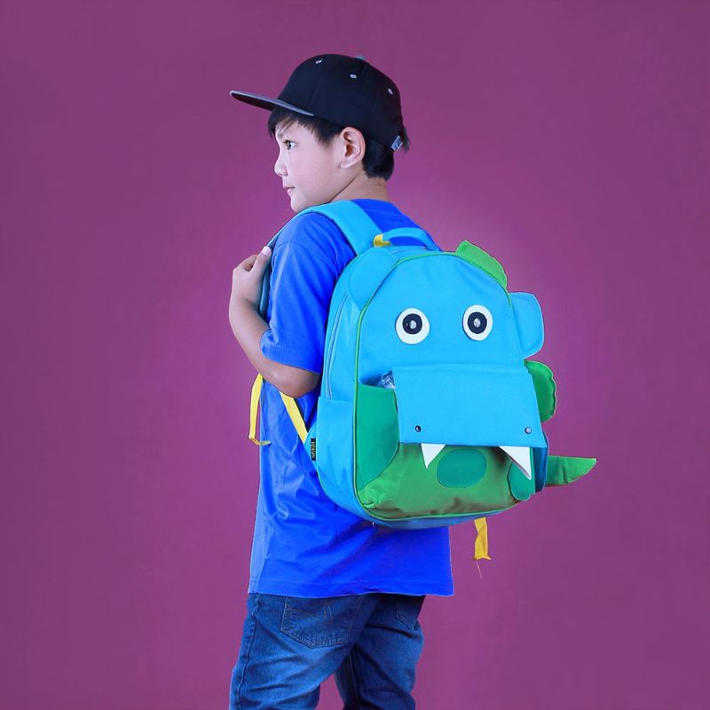 ORIGINAL INFIKIDS Tas Ransel Anak Laki Laki Sekolah Paud TK SD Model Lucu import Karakter Dinosaurus Bag Backpack Ukuran Besar Motif Cartoon Cute Terbaru Waterproof Original Ukuran Besar Harga Murah Berkualitas Bisa COD