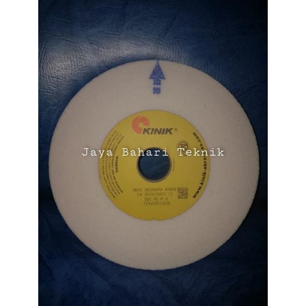 KINIK Surface Grinding Wheel WA 46 KV 1A Straight Type Batu Gerinda Lurus KINIK 205 x 19 x 31.75