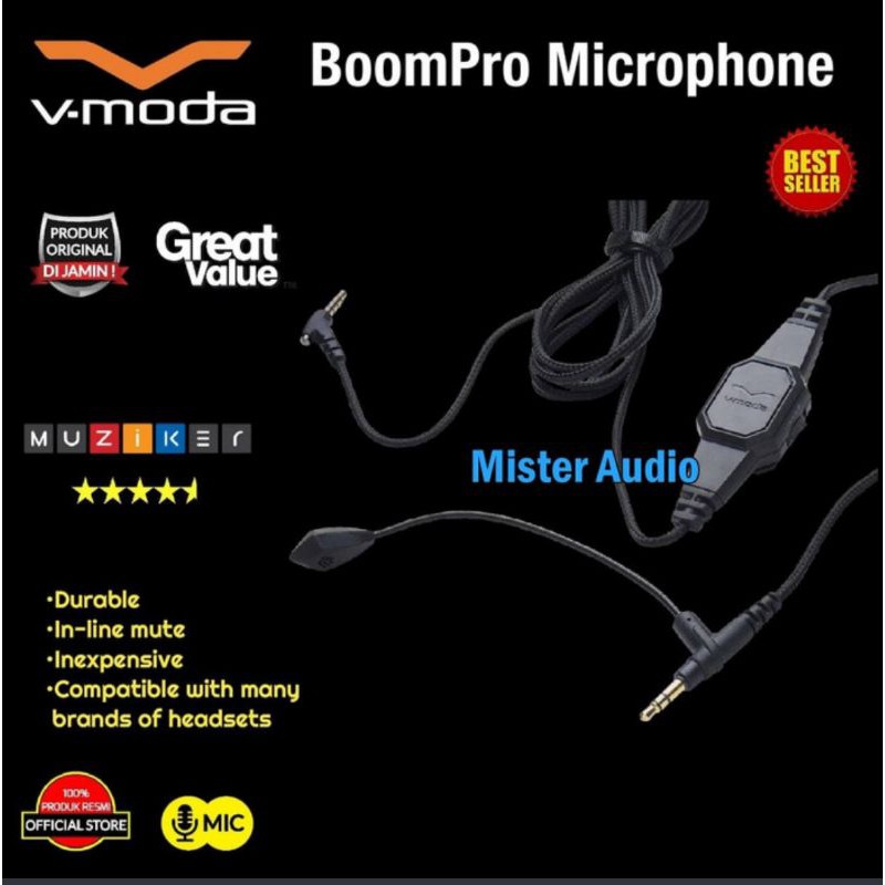 V MODA BoomPro / Boom Pro Microphone Cable Original