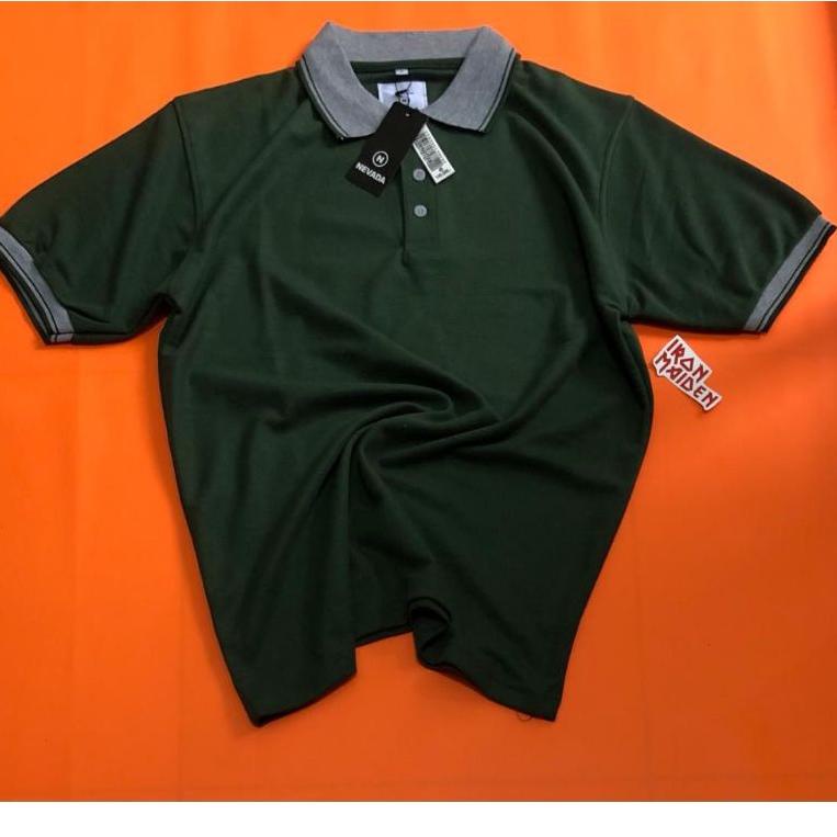 Kaos Polo Nevada Shirt Kaos Kerah Pria wanita Polos Wanita Nevada (KODE 6190)