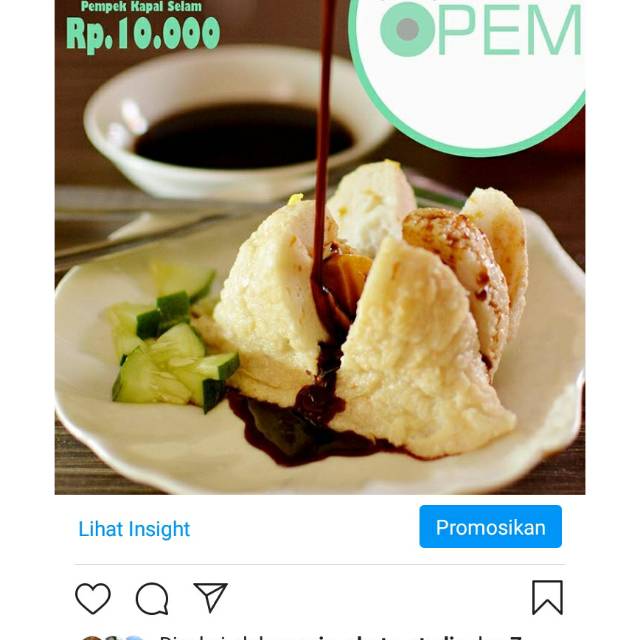 

Pempek Kapal Selam, Murah, Besar, Nyummmy