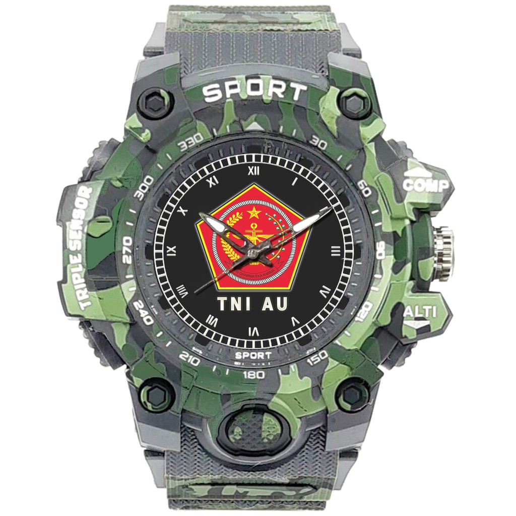 (SPECIAL EDITION) JAM TANGAN LOGO MABES TNI WATER RESISTANT NO.7