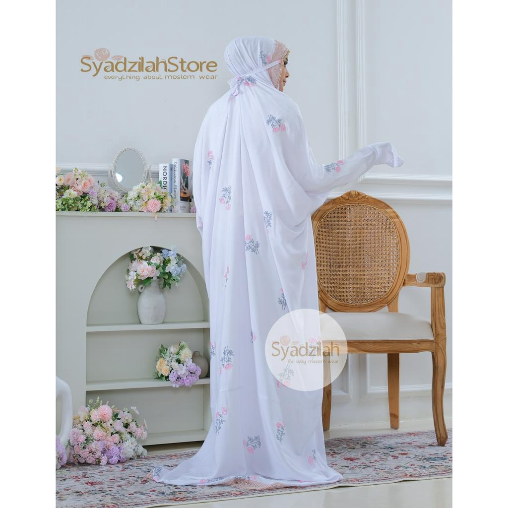 SYADZILAH - Mukena Terusan Dewasa Bordir Kirana Katun Rayon