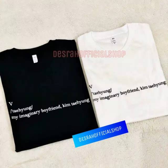  cod kaos kpop BTS free stiker bt21  V my imanigary boy 