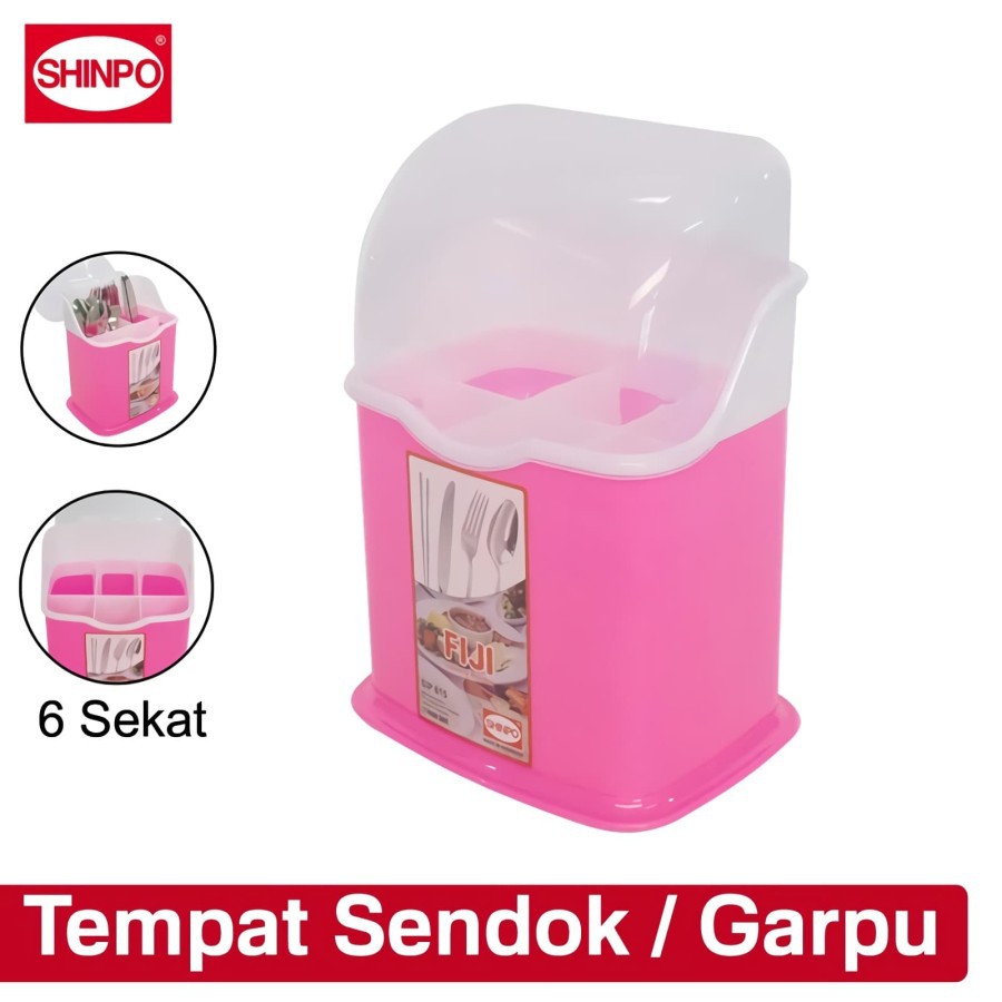 Tempat sendok garpu 6 sekat Fiji cutlery Holder Shinpo 615