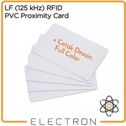 Print Full Color 125 kHz LF RFID Proximity Access Card Cetak 125kHz