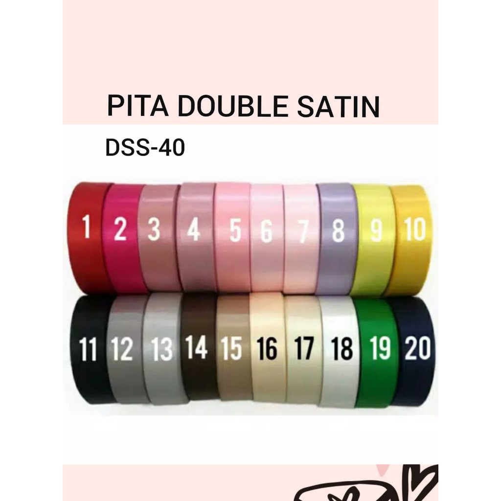 100 YARD -  0.6 CM | PITA DOUBLE SATIN IMPORT DSS-40 PREMIUM  1/4 INCH