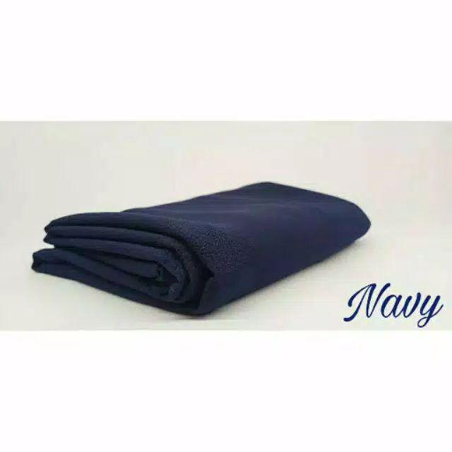 Jilbab bergo Maryam bahan wolfis brand original-Navy