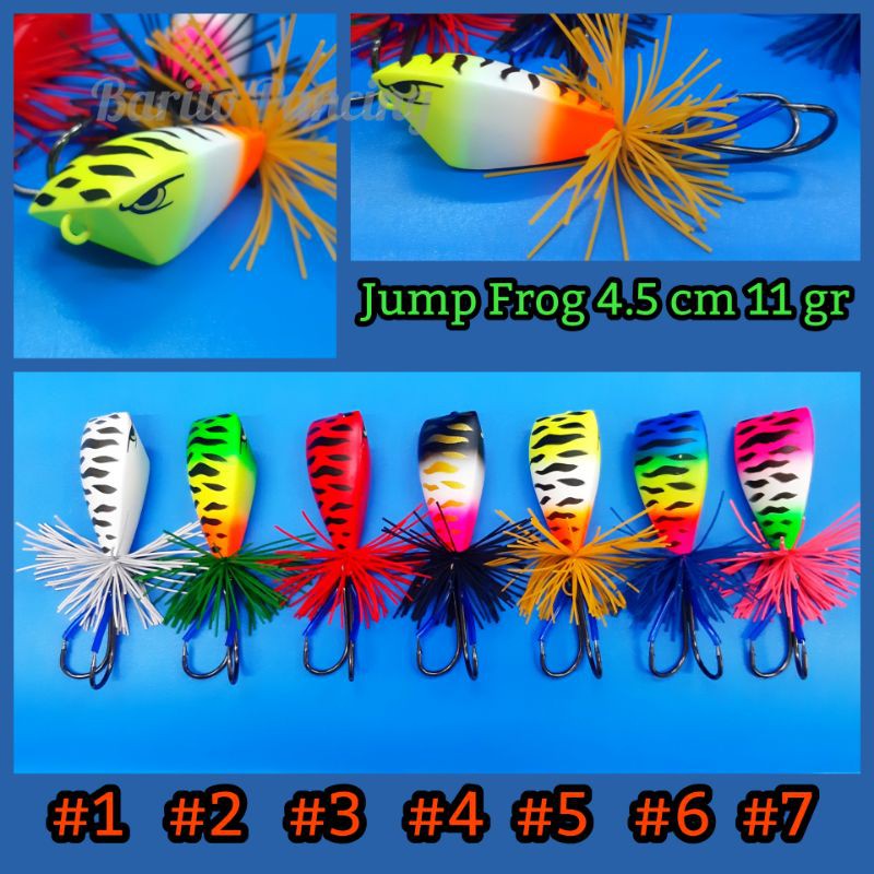 Jump Frog Triangle Handmade by Haenan Lure Umpan Casting 4.5 cm