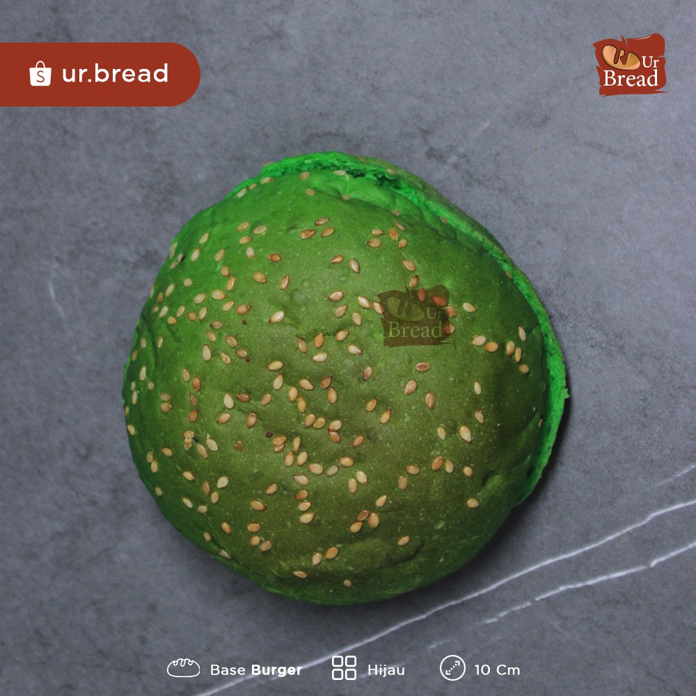 Roti Burger Hijau 10cm | Base Burger 10cm Green