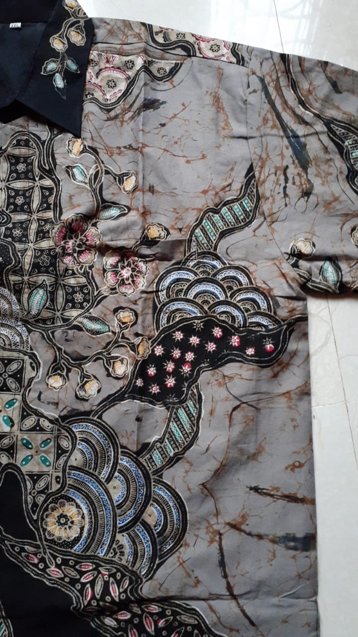 Kemeja Batik Tulis Lengan Pendek Size M L Xl Xxl Jumbo Fashion Batik Pria Tulis Kombinasi Pekalongan
