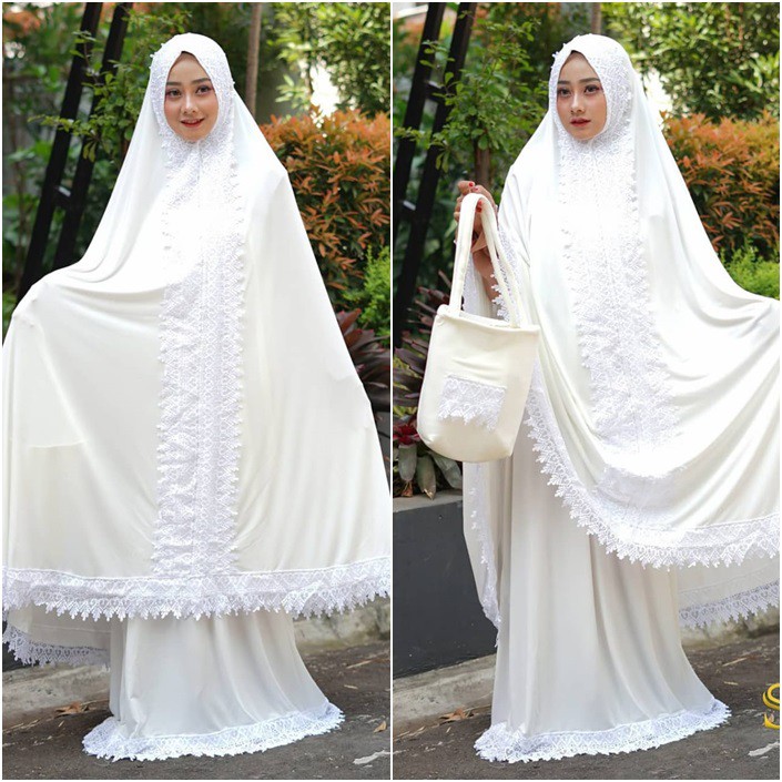 Ghania Mukena // Mukena Jersey Premium Polos Terbaru