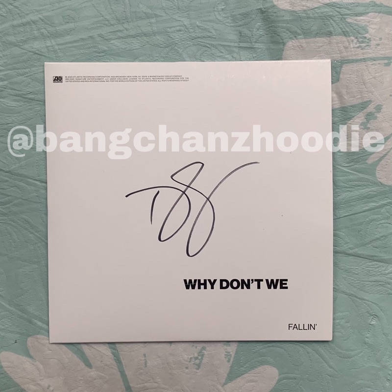 album fallin why don’t we wdw signed daniel seavey