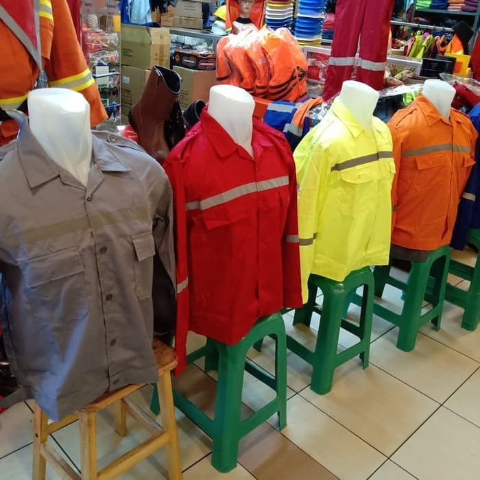 Baju Seragam Safety Lengan Panjang Bahan BERKUALITAS 100% AMERICAN DRILL