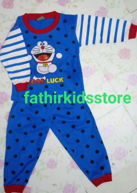 PIYAMA DORAEMON/BAJU TIDUR DORAEMON 3BULAN-10THN