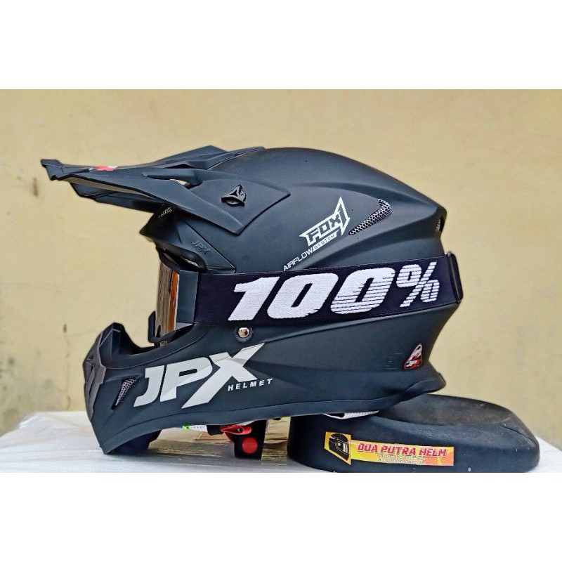 Helm cross jpx  solid doff  Shopee Indonesia