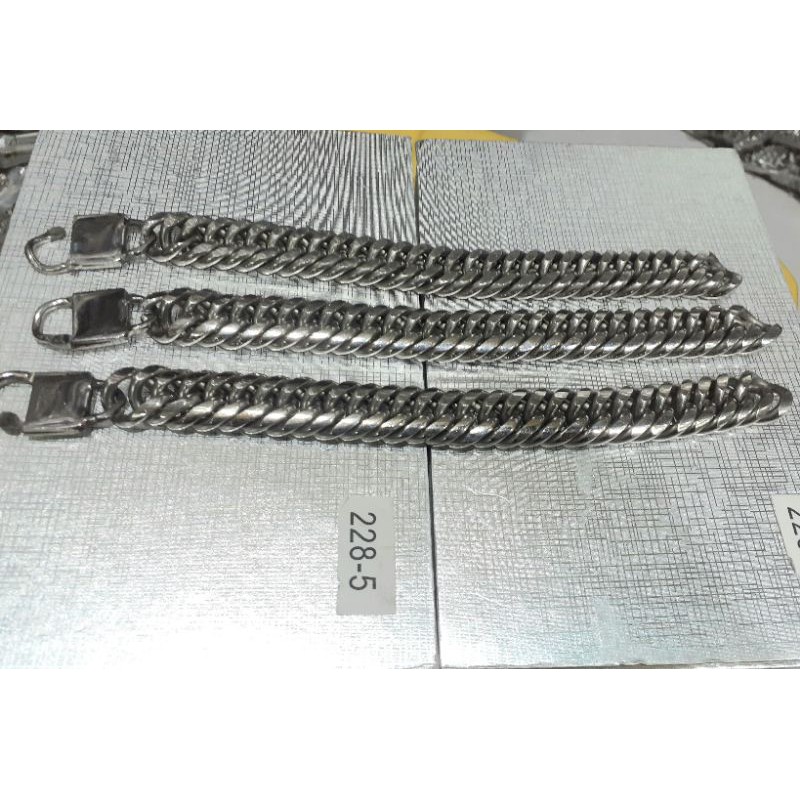 GELANG RANTAI PRIA JUMBO STAINLESS/GELANG BIKER/GELANG JUMBO