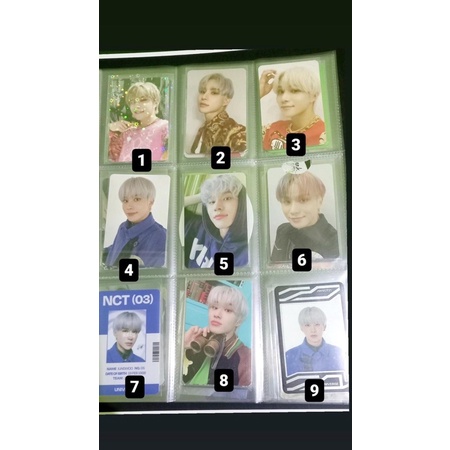 Photocard official Taeyong, Jungwoo & Jaehyun jewel uc universe,  jaehyun slow acid, Taeyong kinho p